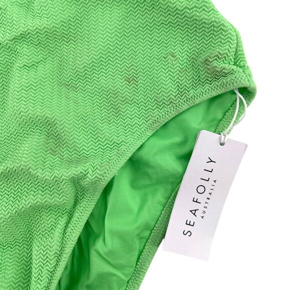 Seafolly Summer Green Sea Dive Retro One Piece Swimsuit Size 10 - Picture 7 of 9